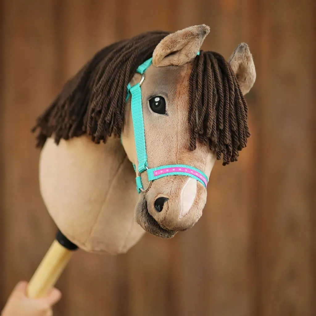 Stick Horse, Plush Handcrafted Hobby Horse for Toddlers & Preschoolers