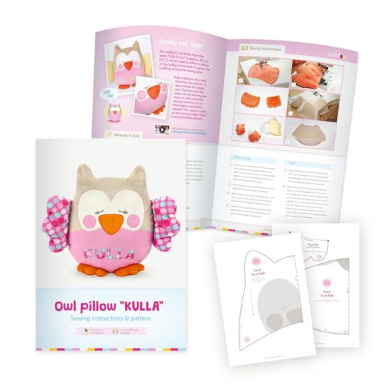 Sewing pattern owl "KULLA" (PDF)