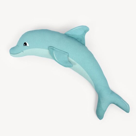 Cut & sew mermaid fabric panel: dolphin "KEKE"