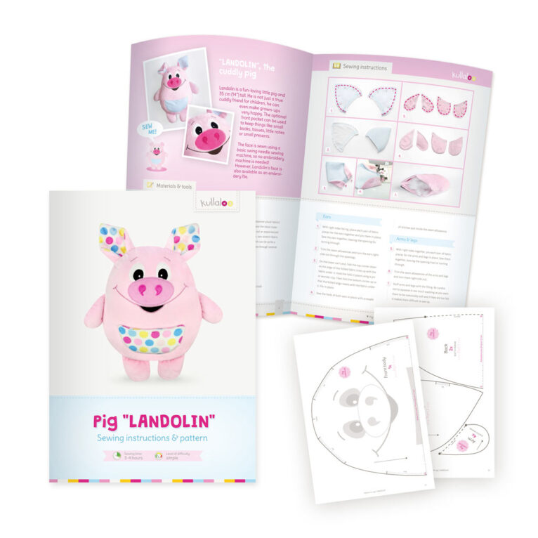Pig sewing pattern "LANDOLIN" PDF sewing instructions