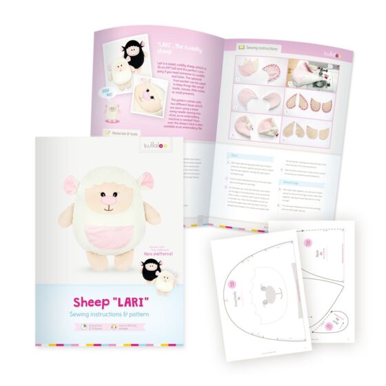 Sheep stuffed animal sewing pattern "LARI" (PDF)