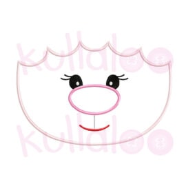 Sheep embroidery pattern: face for sewing pattern LARI (digital)