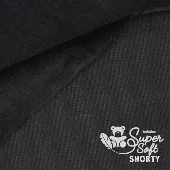 Black velboa fabric – SuperSoft SHORTY