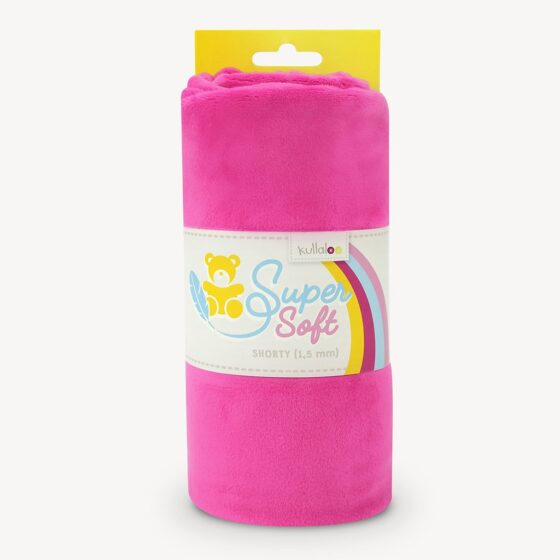 Pink minky fabric (fuchsia) – SuperSoft SHORTY