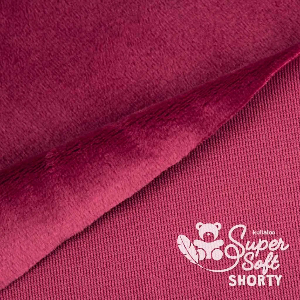Burgundy velboa fabric – SuperSoft SHORTY