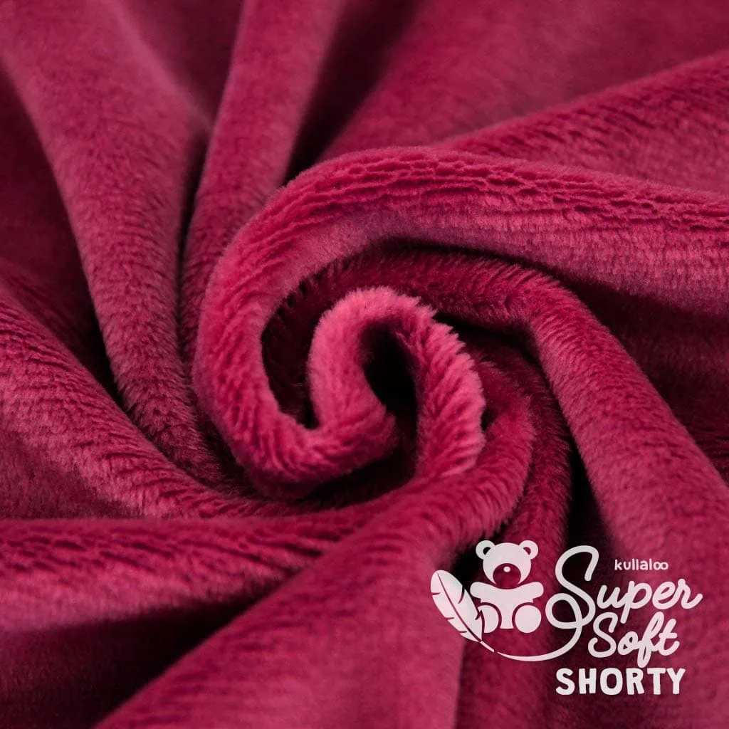 Minky fabric burgundy – SuperSoft SHORTY