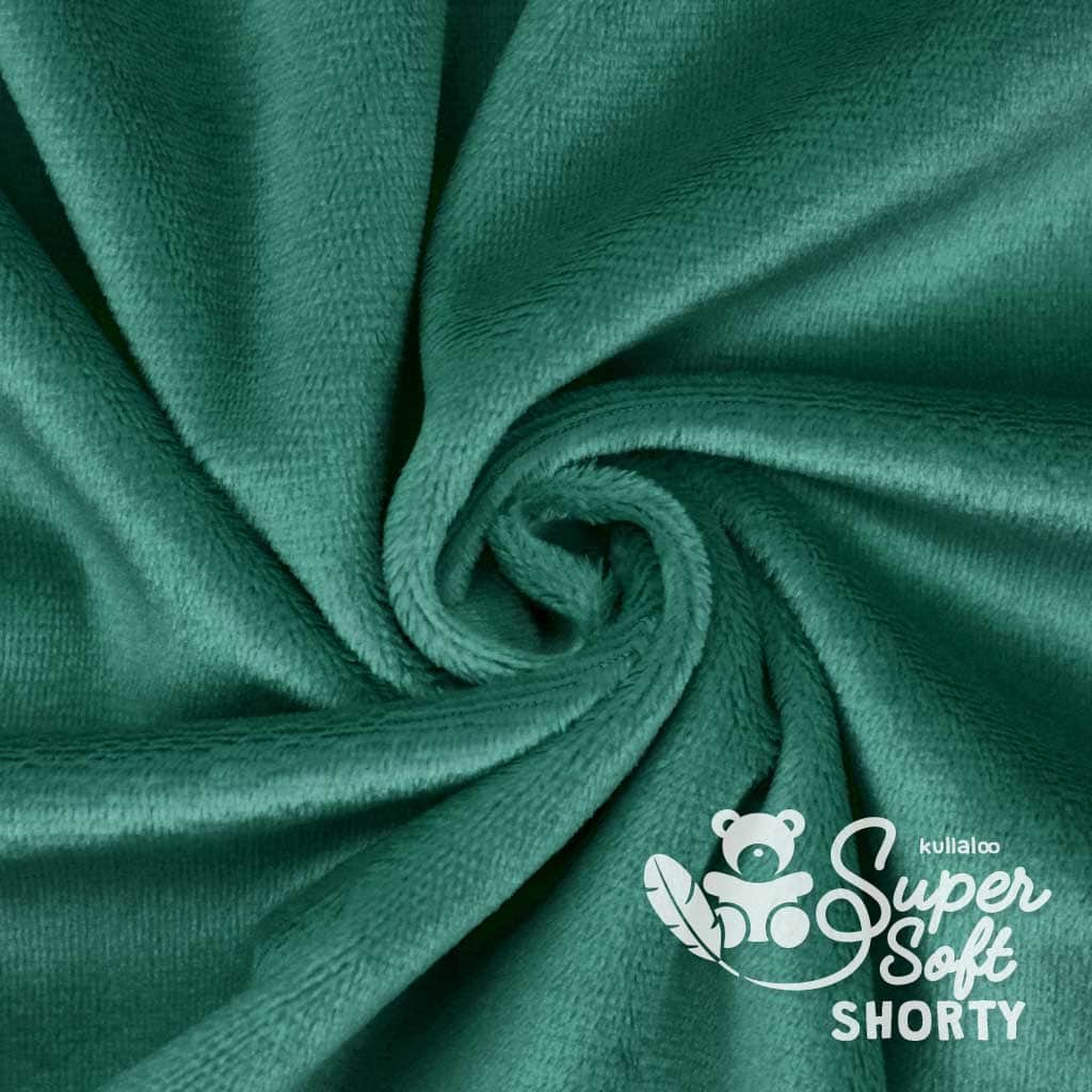 Dark green minky fabric ⋆ SuperSoft SHORTY ⋆ kullaloo CA Inc.