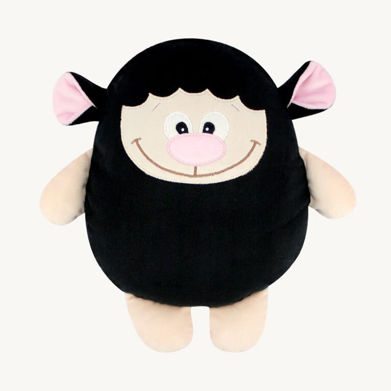 Black sheep plush pattern