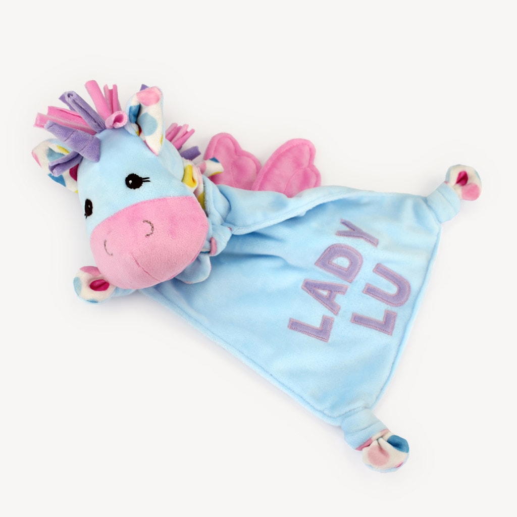 Unicorn comforter / blanky (baby toy sewing pattern)