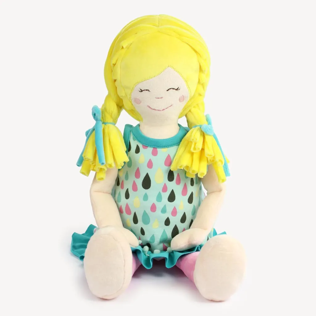 Doll sewing pattern sewn with Minky plush fabric