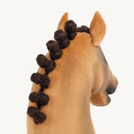 Hobby Horse hairstyles: button braids