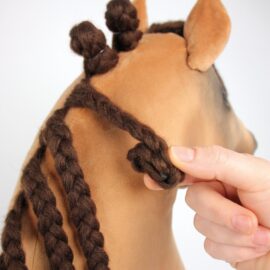 Hobby Horse hairstyles: dressage braids