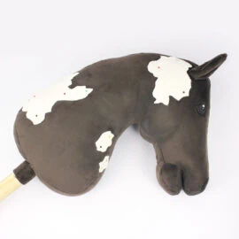 Hand applique Hobby Horse fur patches