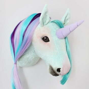 Hobby Horse unicorn mane made from clip extension
