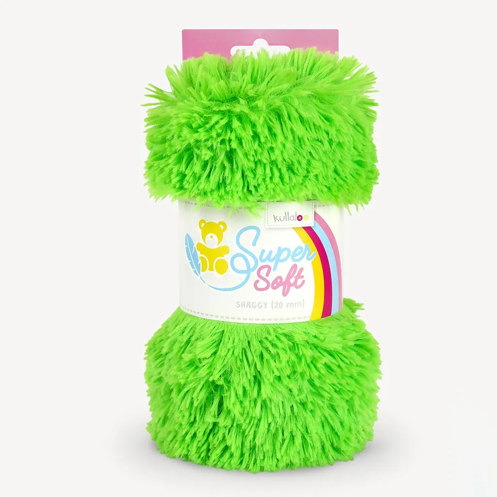 FEATHER CLOTH SETUP 未使用 Faux fur fabric green ⋆ SuperSoft SHAGGY ⋆ kullaloo CA Inc.
