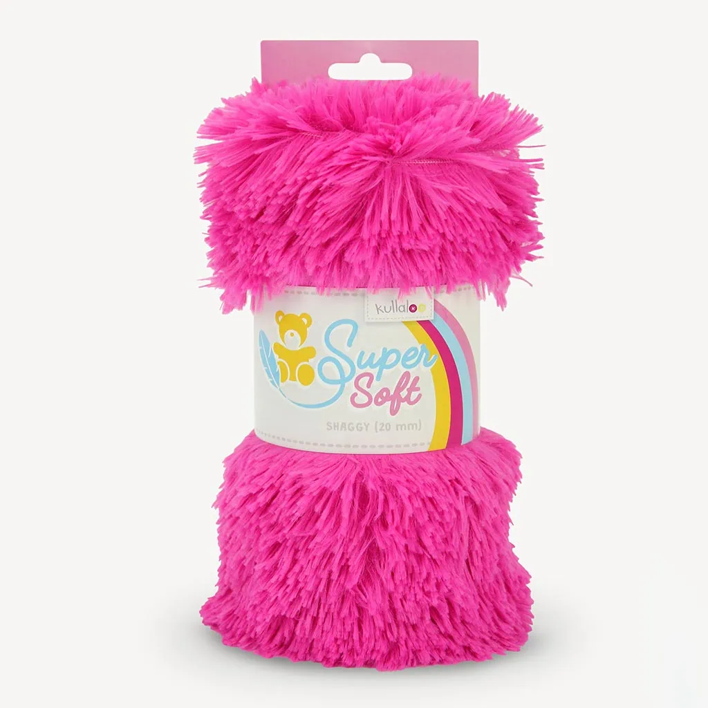 Faux fur fabric pink ⋆ SuperSoft SHAGGY ⋆ kullaloo CA Inc.