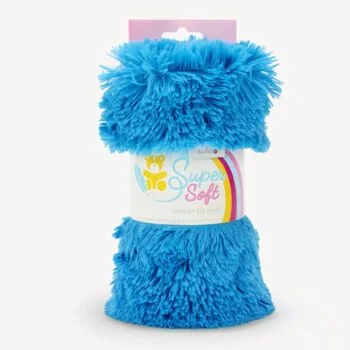 Faux fur fabric blue – SuperSoft SHAGGY