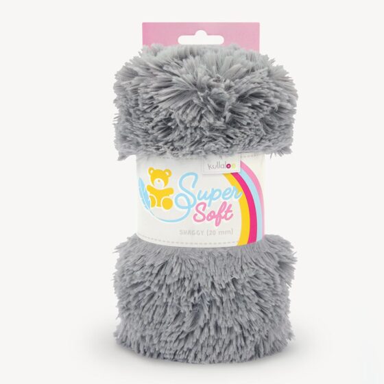 Faux fur fabric silver grey – SuperSoft SHAGGY