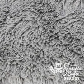 Faux fur fabric silver grey – SuperSoft SHAGGY
