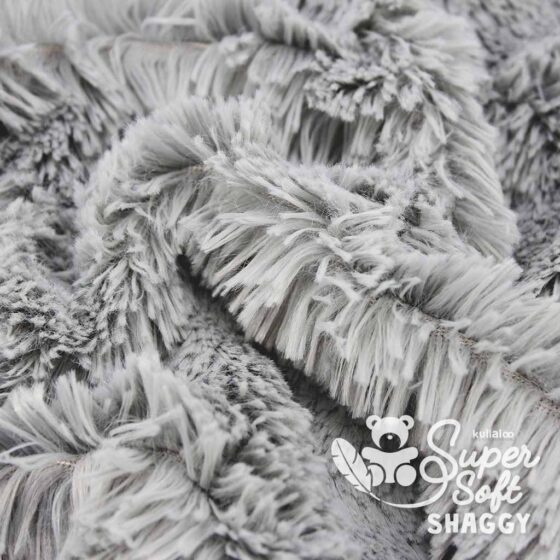 Silver grey faux fur fabric – SuperSoft SHAGGY