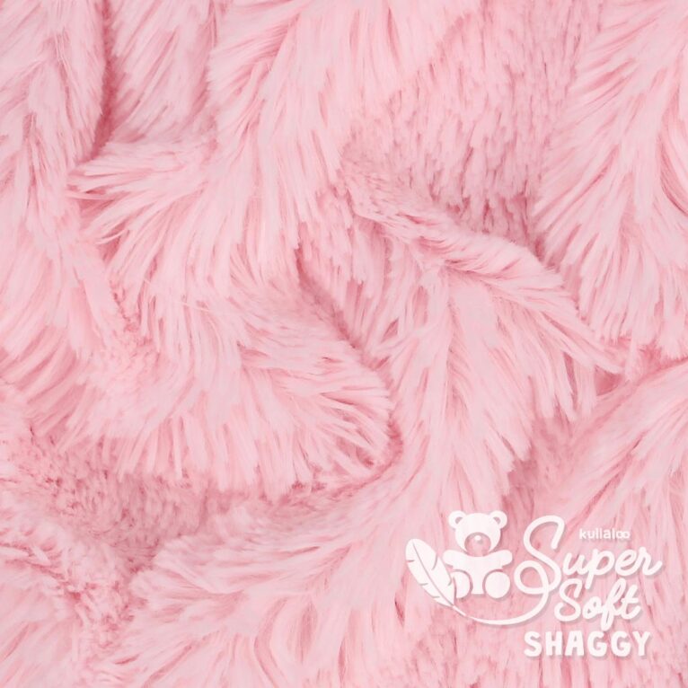 Light pink faux fur fabric ⋆ SuperSoft SHAGGY ⋆ kullaloo CA Inc.