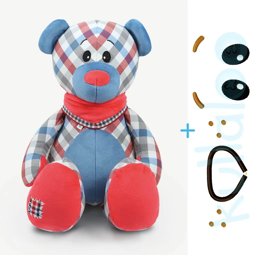 Bundle discount ♥ Memory bear pattern / teddy bear “JOSHI” ✚ face  embroidery design