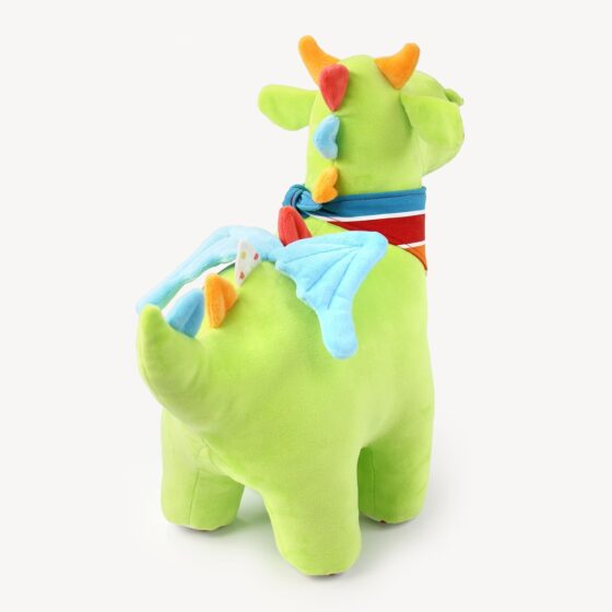 Stuffed dragon sewing pattern back