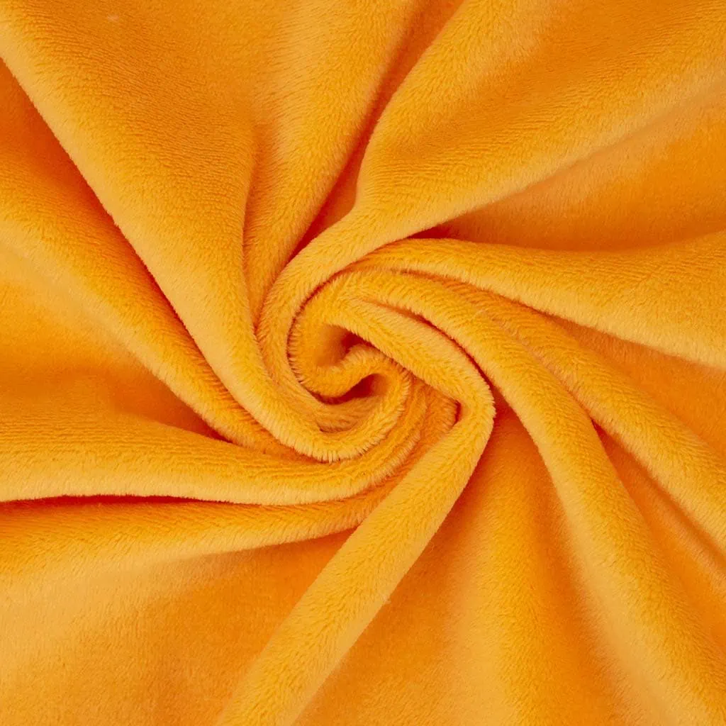 Orange minky fabric / plush fabric – SuperSoft SHORTY