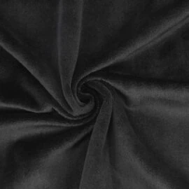 Black minky fabric / plush fabric – SuperSoft SHORTY