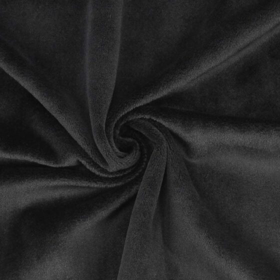 Black minky fabric / plush fabric – SuperSoft SHORTY