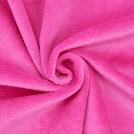 Pink minky fabric (fuchsia) / velboa / plush – SuperSoft SHORTY