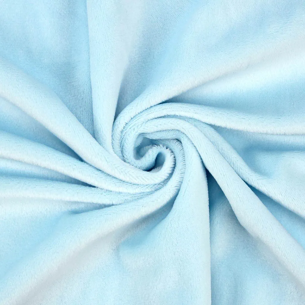 Light blue minky fabric SuperSoft SHORTY