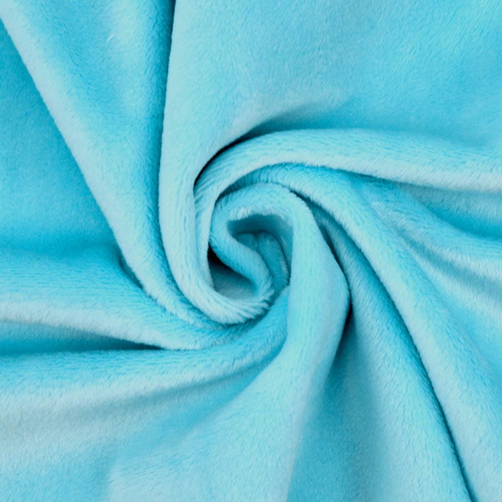 Turquoise minky fabric ⋆ SuperSoft SHORTY ⋆ kullaloo CA Inc.