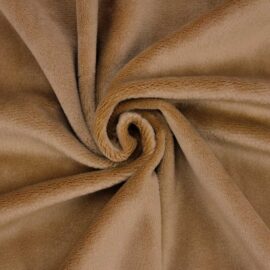 Brown minky fabric / velboa – SuperSoft SHORTY