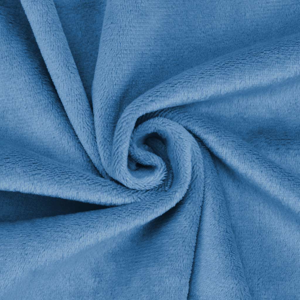 Dusk blue minky fabric / velboa – SuperSoft SHORTY