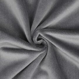 Ash gray minky fabric / velboa – SuperSoft SHORTY
