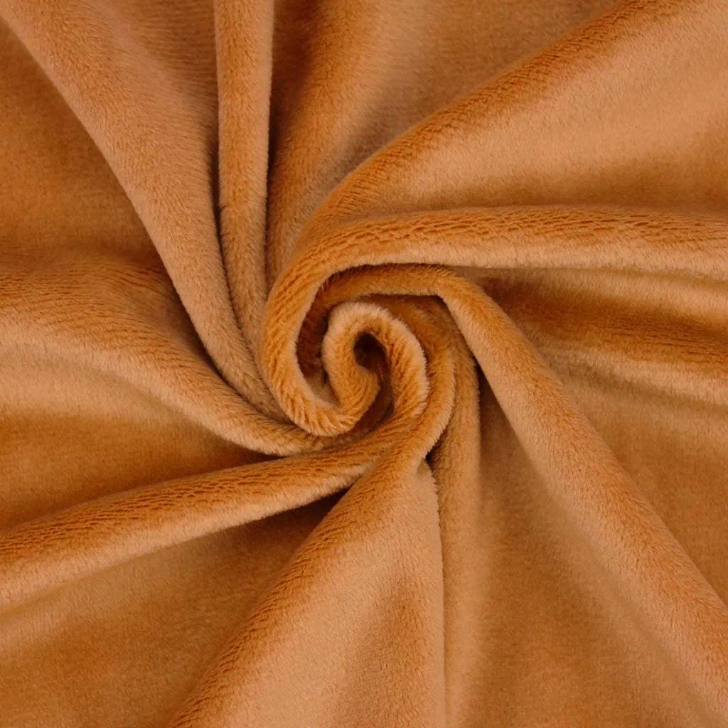 Ginger minky fabric / velboa – SuperSoft SHORTY