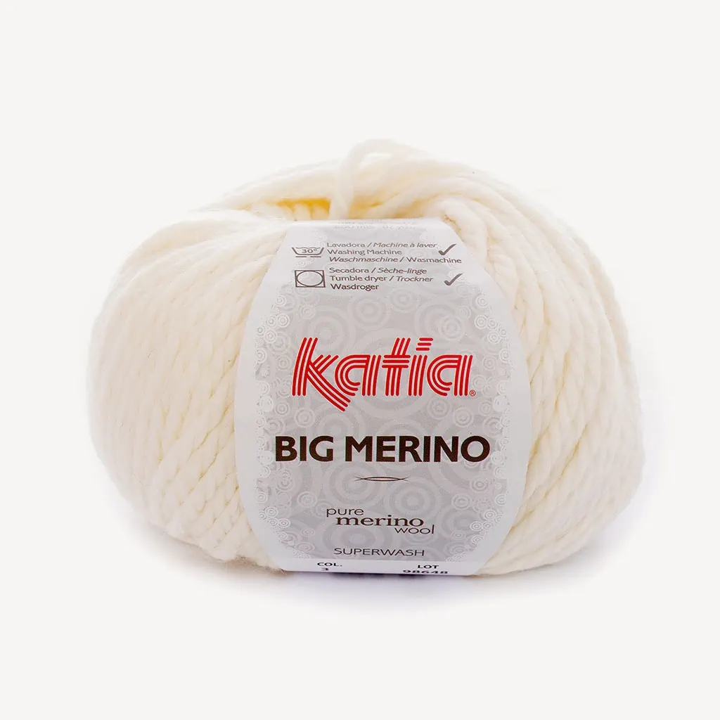 Ecru merino wool yarn "BIG MERINO" – by katia