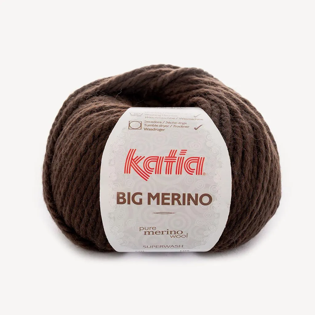 Brown merino wool yarn "BIG MERINO" – by katia
