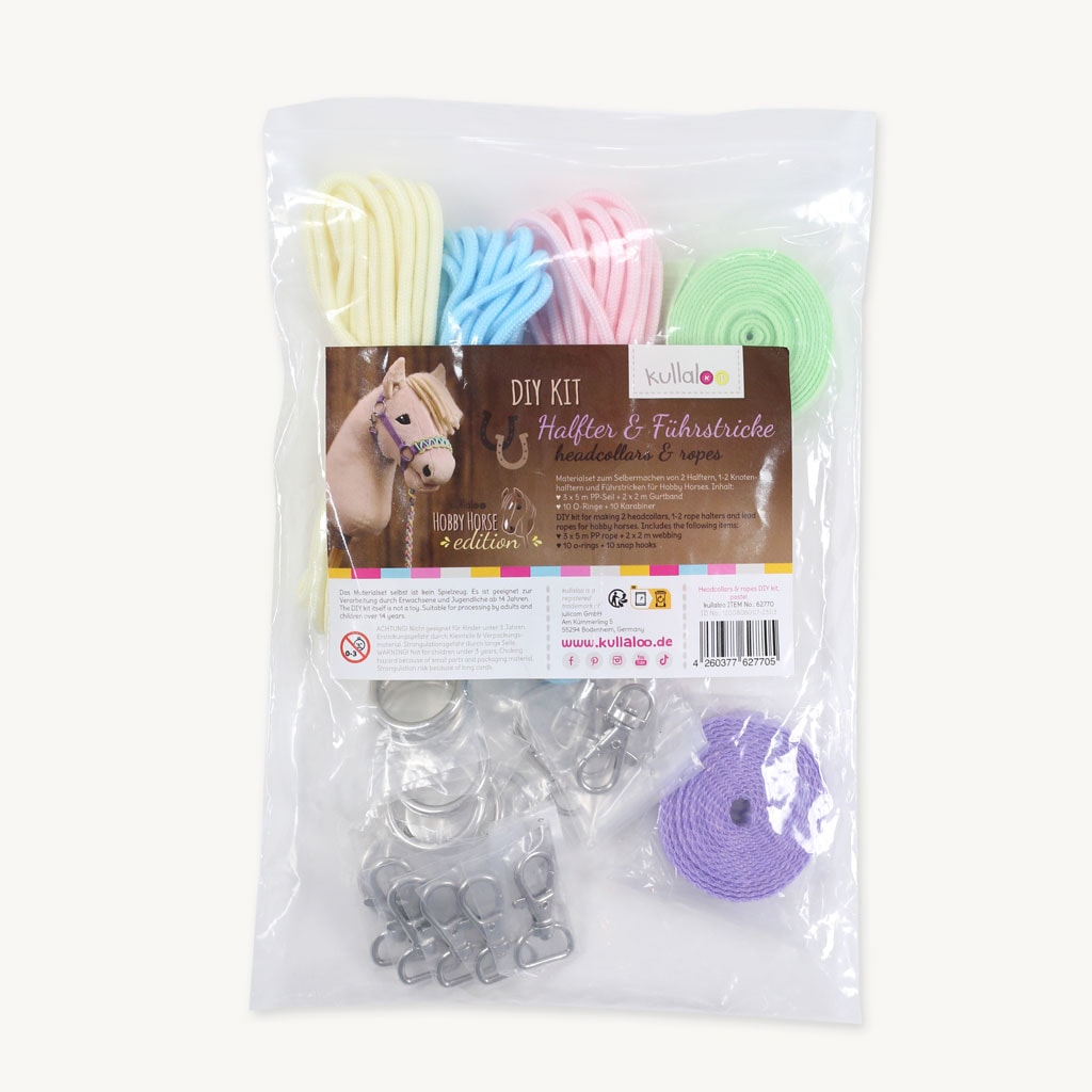 Make a Hobby Horse halter and lead DIY kit: packaging
