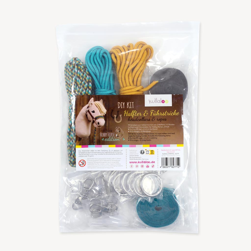 Learn how to make a hobby horse halter with our DIY kit: packaging of the kit