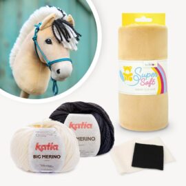Fjord Hobby Horse DIY kit ♥ Hobby Horse fabric ✚ yarn ✚ felt for eyes and nostrils