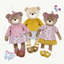 Sewing pattern for making a teddy bear ✚ doll outfit pattern bundle – "Dress Me Bestie ♥ BETSY BEAR" (PDF)