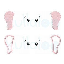Elephant embroidery design for stuffed elephant pattern Dress Me Bestie EDDY ELEPHANT(digital)
