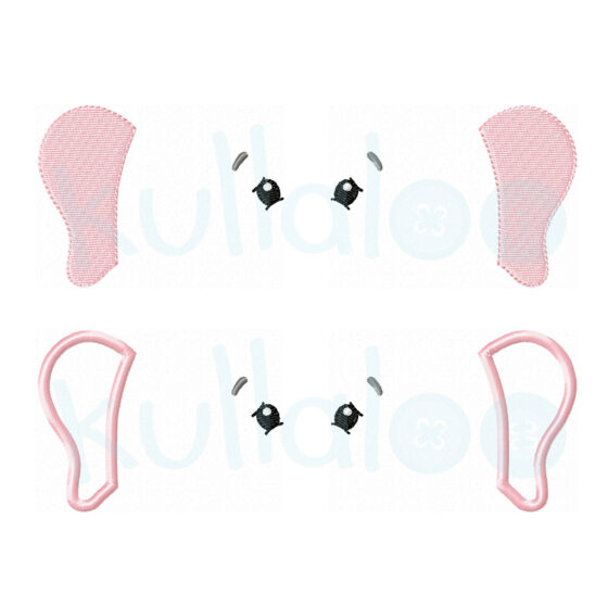 Elephant embroidery design for stuffed elephant pattern Dress Me Bestie EDDY ELEPHANT(digital)