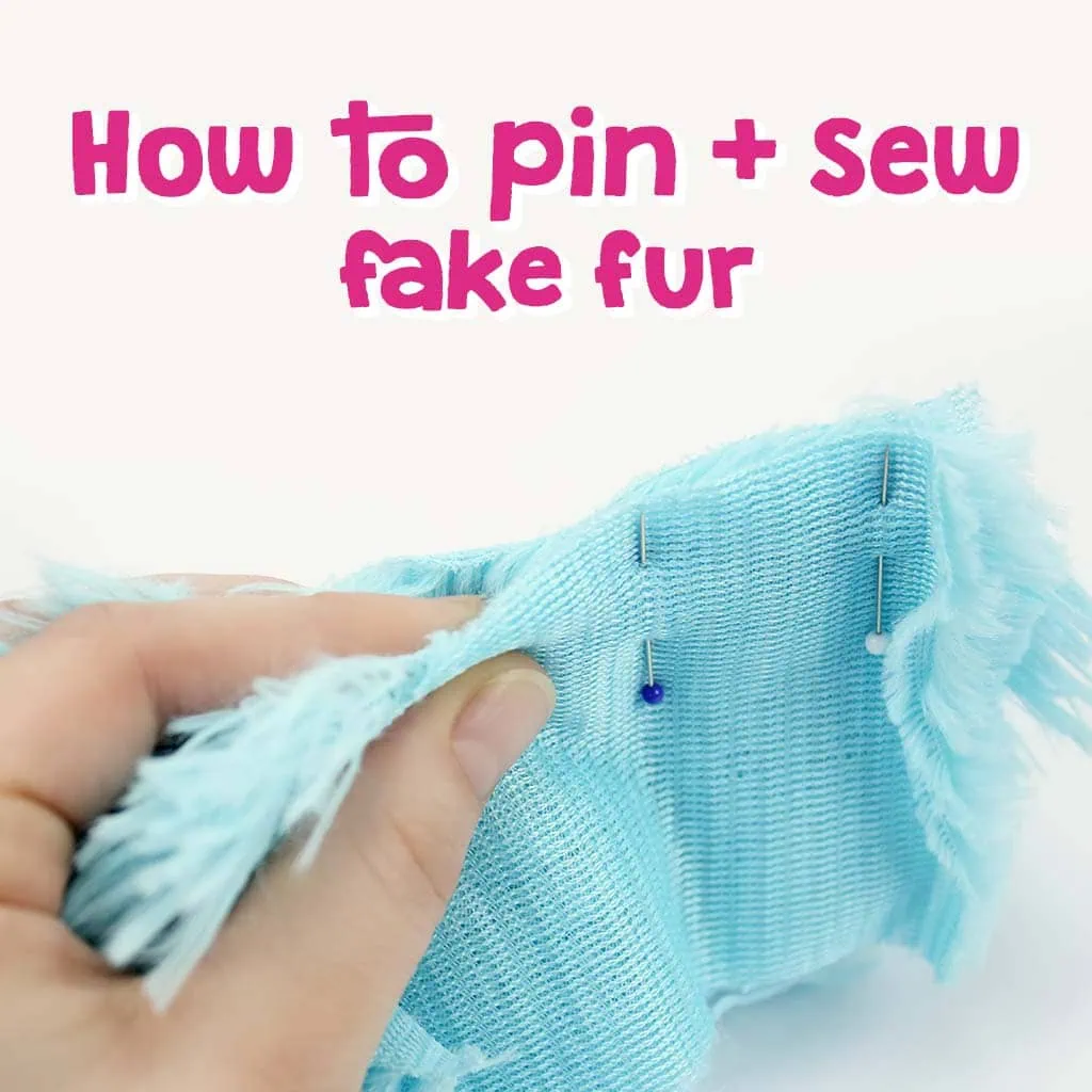 How to pin and sew fake fur