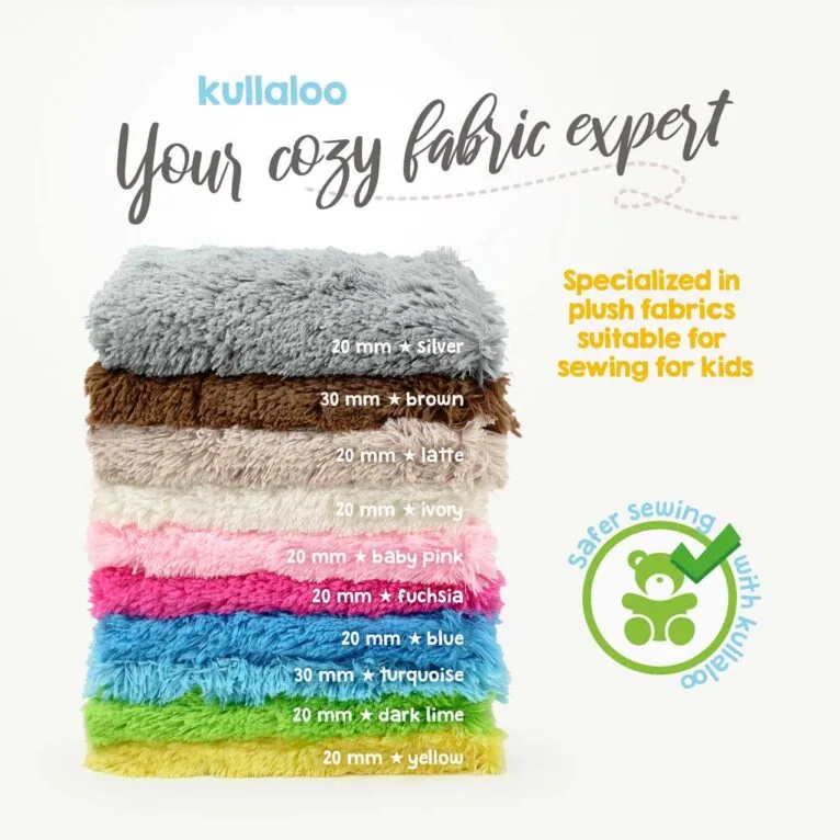 All kullaloo SuperSoft SHAGGY fabrics are tested for harmful substances
