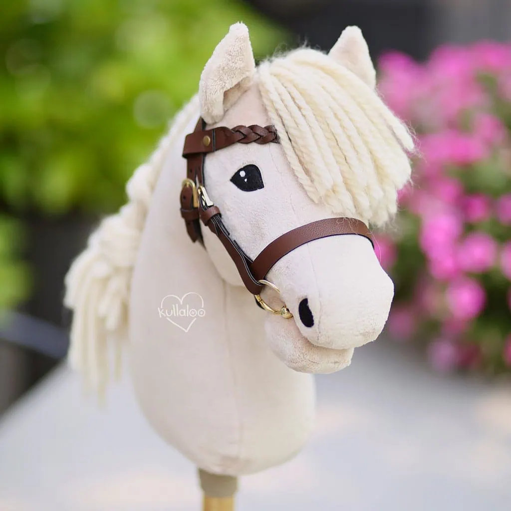 Hobby Horse DIY tack craft kit for making a brown stick horse bridle with browband