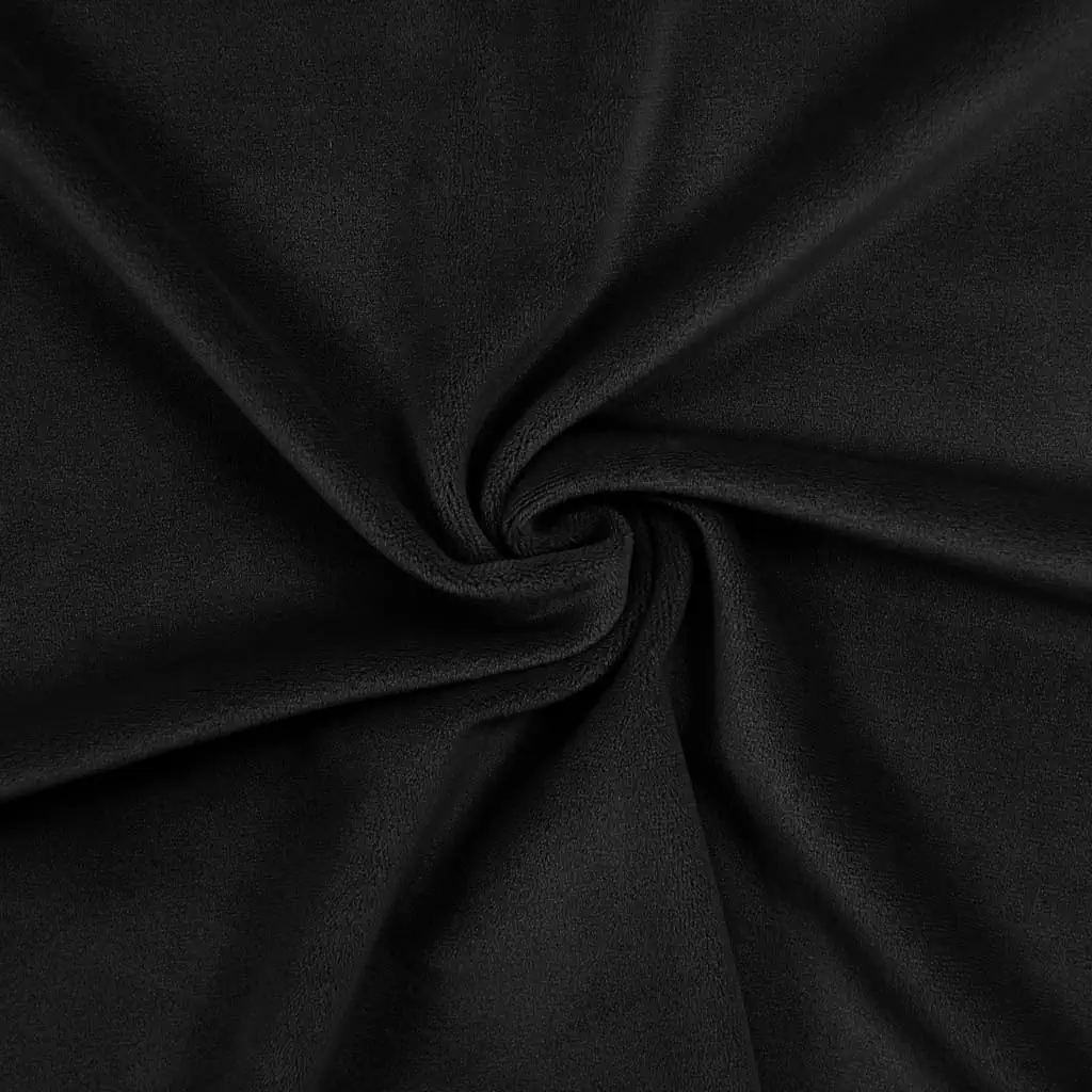 Mochi minky fabric BLACK - kullaloo SuperSoft SQUISHY