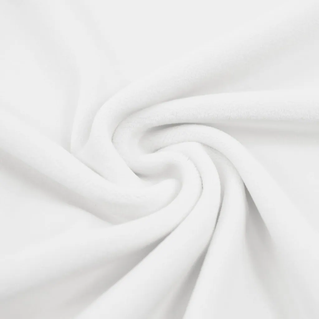 Mochi minky fabric WHITE - kullaloo SuperSoft SQUISHY